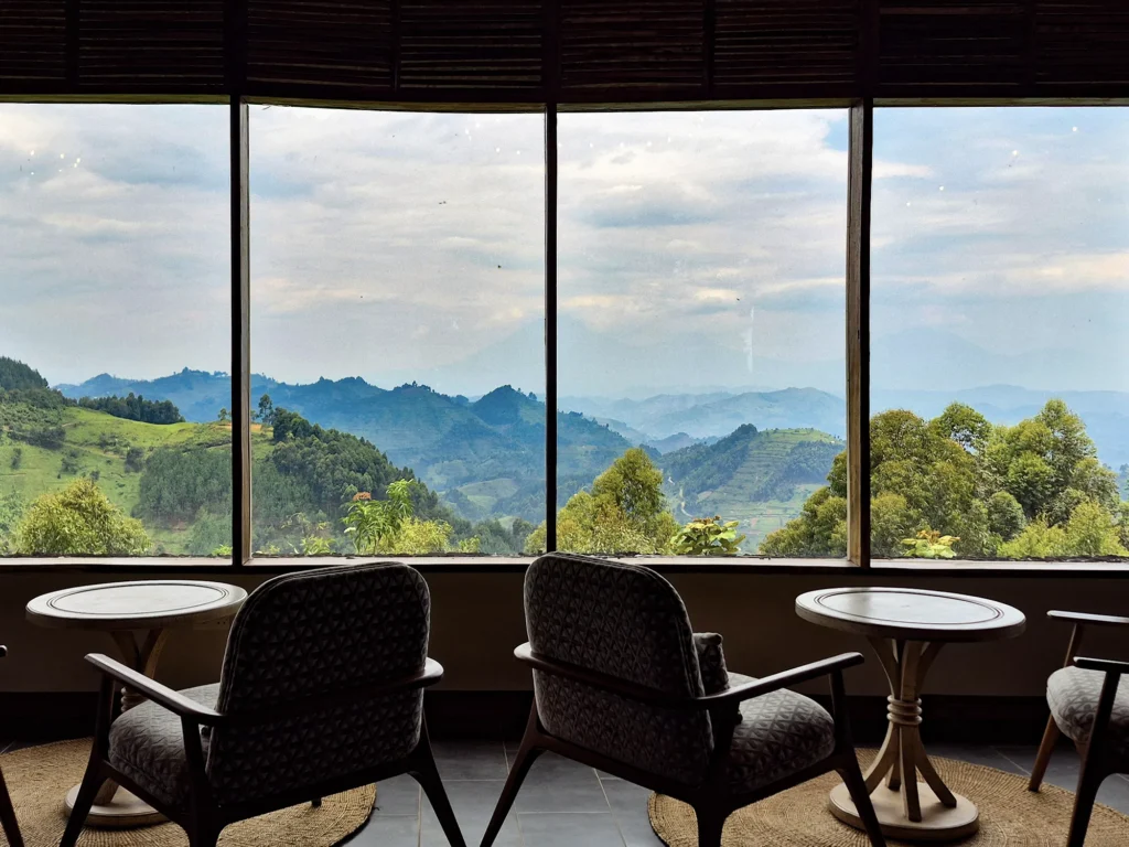 Nkuringo Bwindi Gorilla Lodge -Lounge view